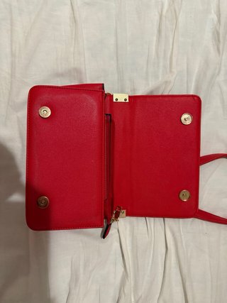 Bolso rojo cadena YSL