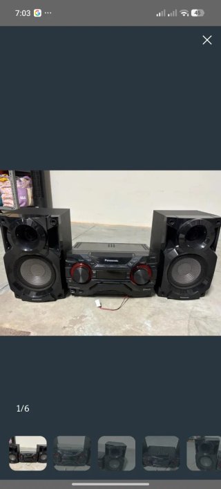 Equipo de música Panasonic Negro