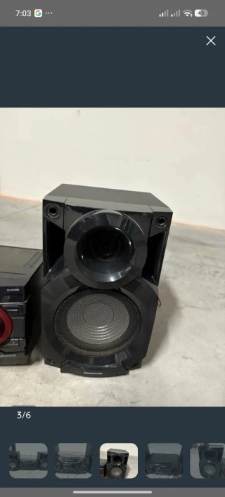 Equipo de música Panasonic Negro