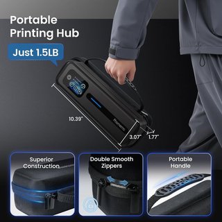 PHOMEMO M832D Impresora térmica A4 BT 3 Rollos