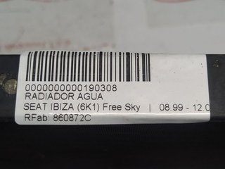 SEAT IBIZA (6K1) Free Sky RADIADOR AGUA