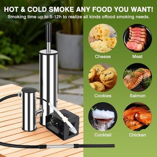 LIROPAU Generador Humo Acero Inox doble tubo bomba