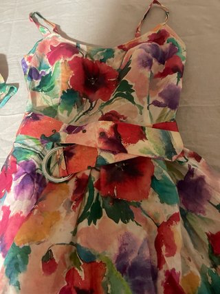 Conjunto chaqueta y vestido floral