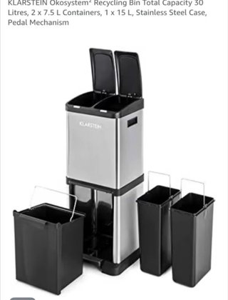 Klarstein Cubo Basura Acero Inoxidable