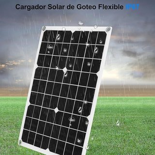 KWODE 18W Cargador Solar Batería Coche 2 Port USB