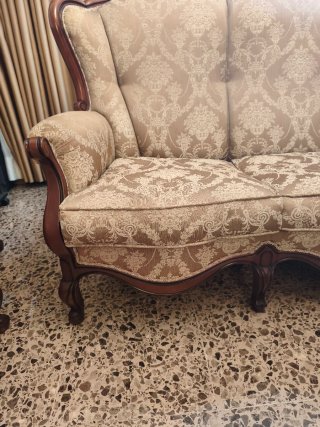 Sofá y sillón estilo victoriano