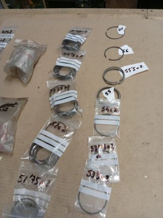 Aros de pistón moto 2T fresados 2 mm (1,9)