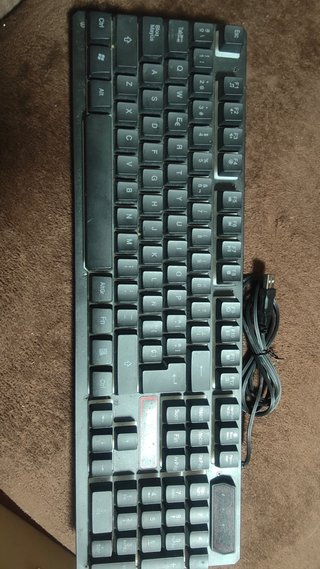 Teclado Gaming ProTech Negro y Rojo