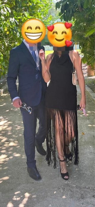 Vestido fiesta negro Zara 2026