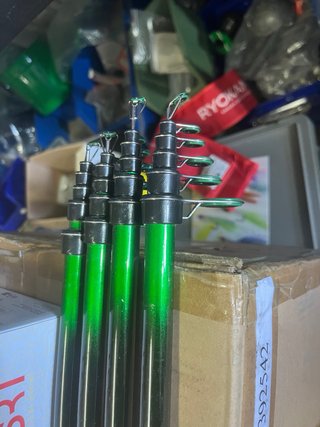 4 canne da pesca Milo e 4 mulinelli srt 2000