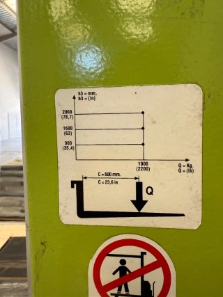 Apilador eléctrico Lifter Pramac GX10 1000 kg