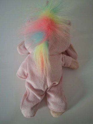 Nuobonpeluche coniglietta unicorno rosa 27 cm