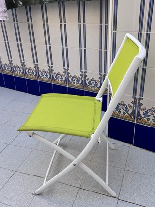 Conjunto 4 Sillas Terraza Plegables