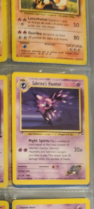 Carta Pokémon Sabrina's Haunter #93