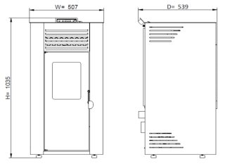 Estufa de pellets Redpod 10kW