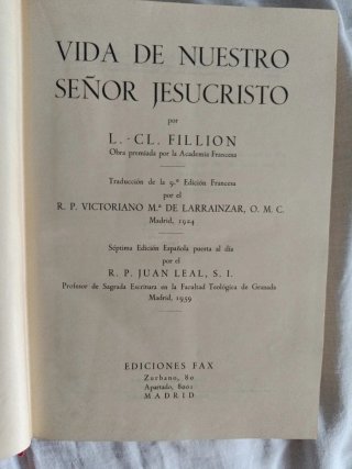 Vida de nuestro Señor Jesucristo