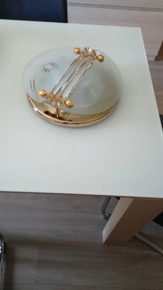 Plafón de diseño cristal tallado