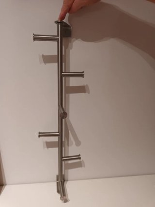 Perchero de pared Ikea acero inoxidable 60 x 6