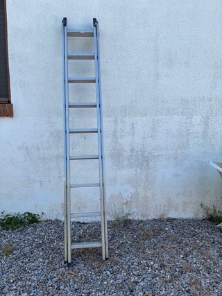 Escalera aluminio extensible 2 tramos