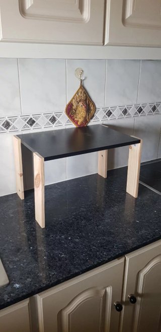 Estante organizador para microondas y freidora