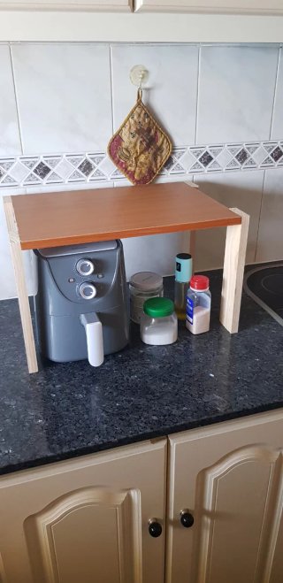 Estante para microondas y air flayer