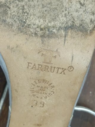 Sandalias tacón Farrutx Talla 39 Plateadas