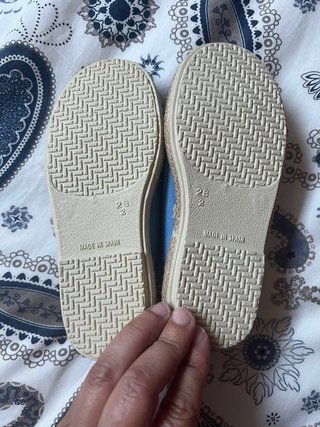 Alpargatas niño azul
