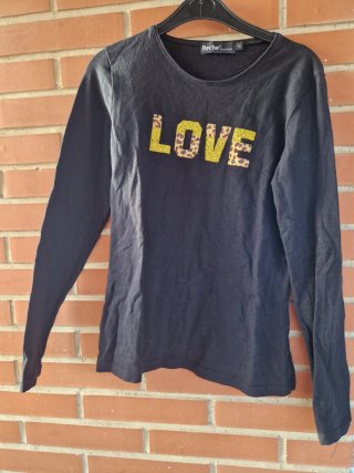 Lote 3 camisetas negras animal print