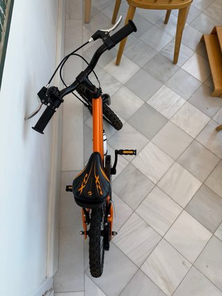 Bicicleta infantil naranja 3-5  años