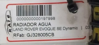 LAND ROVER EVOQUE SE Dynamic RADIADOR AGUA