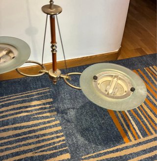 Lámpara de techo madera y metal