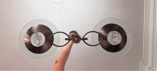 Lámpara de techo madera y metal