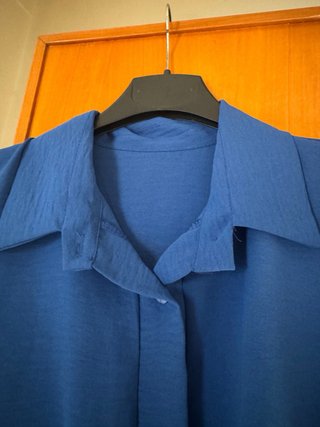 Completo Top Blu e Shorts Rossi