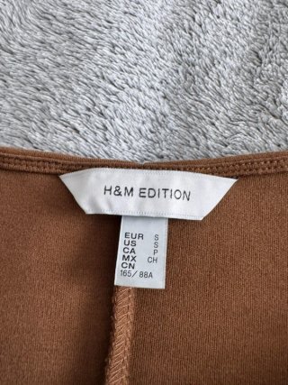 Top H&M Edition taglia S marrone