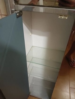 Mueble baño espejo vintage años 70