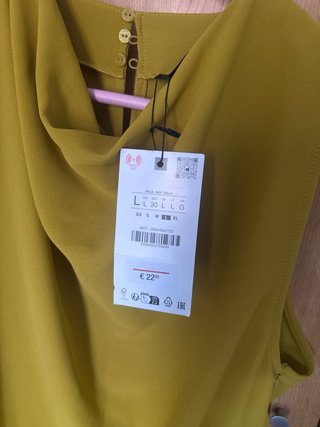 Camiseta top Zara Talla L