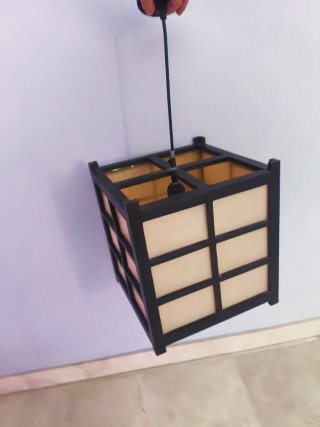 Lámpara colgante estilo japonés