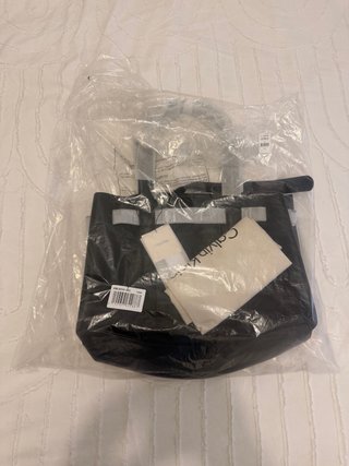 Bolso Shopper Calvin Klein Negro Piel Sintética