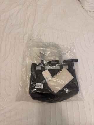 Bolso Shopper Calvin Klein Negro Piel Sintética