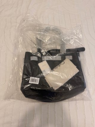 Bolso Shopper Calvin Klein Negro Piel Sintética