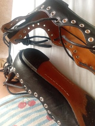 Zapatos planos Zara negros talla 38