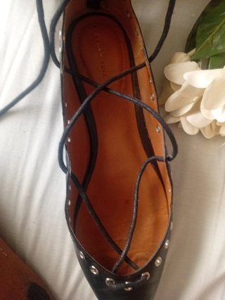 Zapatos planos Zara negros talla 38