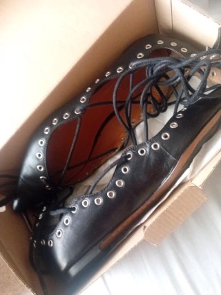 Zapatos planos Zara negros talla 38