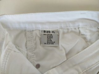 Pantalón Vaquero Blanco Mujer