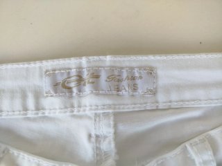 Pantalón Vaquero Blanco Mujer