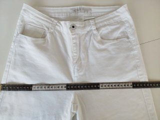 Pantalón Vaquero Blanco Mujer