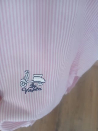 Camisa Vespita Rayas Rosas Hombre