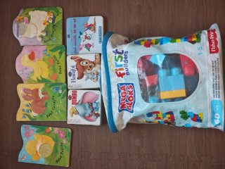 Libri per bambini e Mega Bloks Fisher-Price