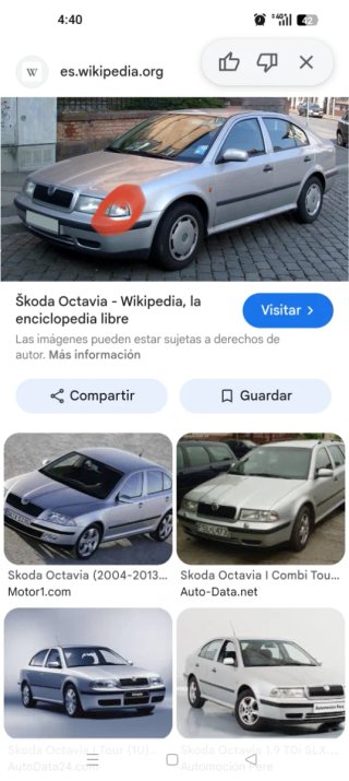 Tulipa Faro Izquierdo Skoda Octavia intermitentes