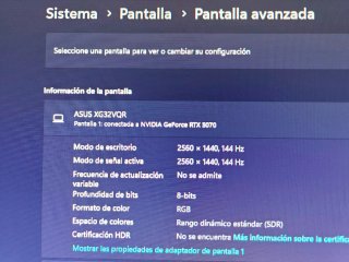 Vendo monitor gaming ASUS de 32 pulgadas en perfec